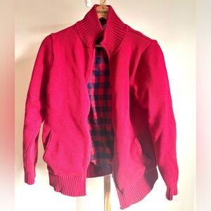L.L. Bean Red and Blue Plaid Jacket